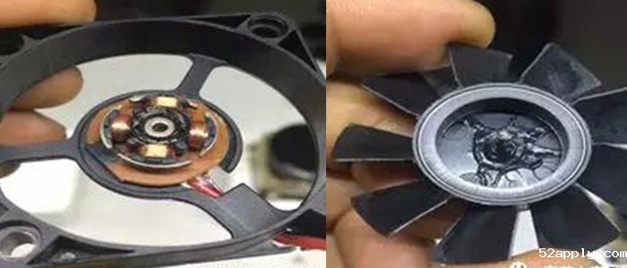 风扇主轴出现积碳及卡死现象，是你没有用对消音抗磨润滑脂